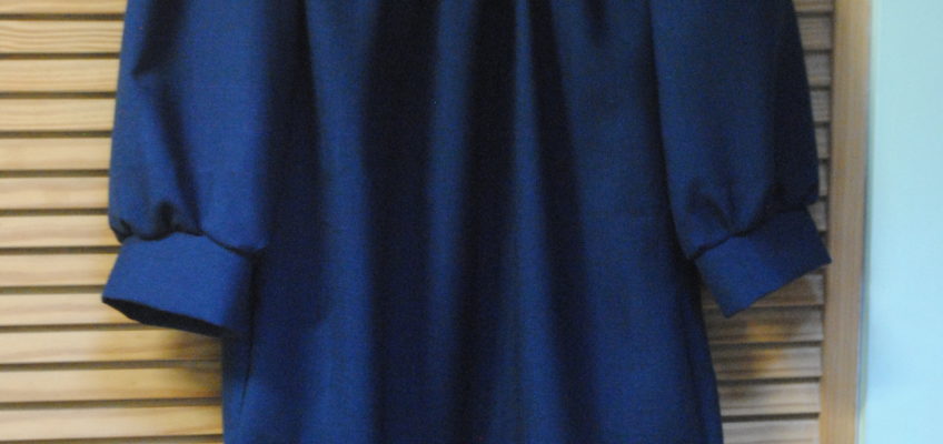 handmade blue dress, erudite dress