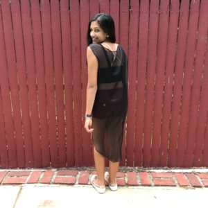 marina sheer long vest