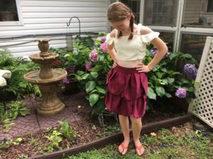 DIY from bridesmaid dress to chic flower pedal skirt