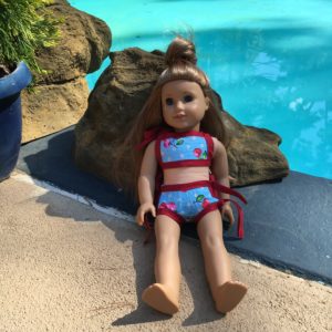 DIY bikini for american girl doll