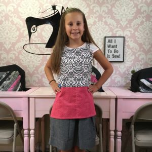 DIY little girl apron