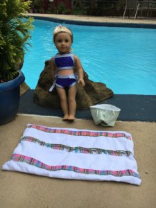 american girl doll DIY bathing suit