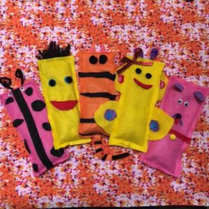 handmade felt monsters