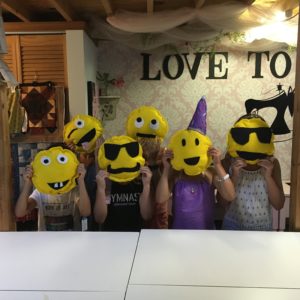 kids sewing party, emoji pillows to sew