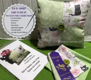 learn to sew pillow sewing kit