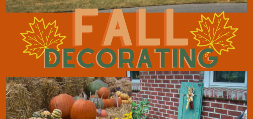 fall decorating with tractor pumpkin gourds fall sign