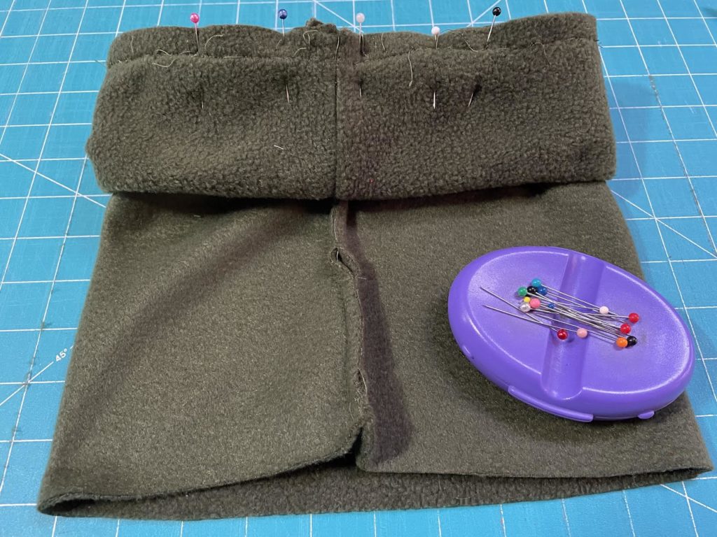sewing band to hat piece
