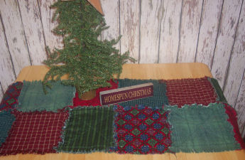 Quilted christmas fabric to make a table runner