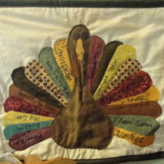 Turkey quilt made from fabric