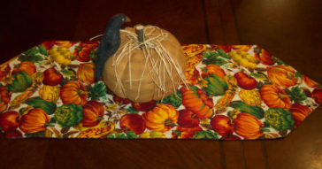 reversible table runner one side christmas the other thanksgiving