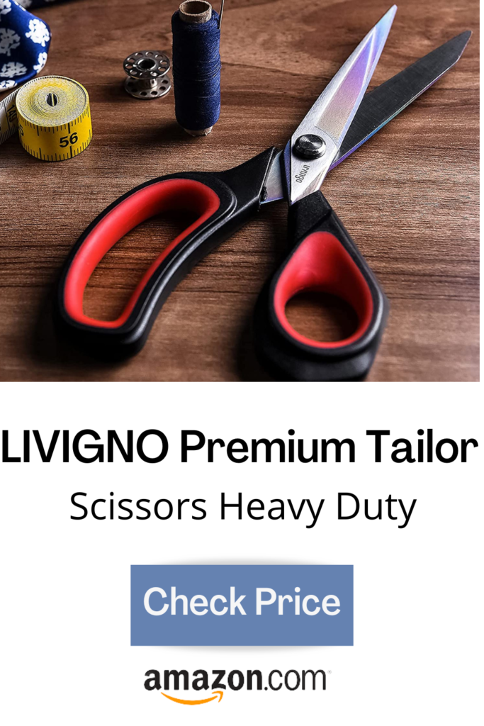 LIVINGO Industrial Scissors Heavy Duty: 9 Professional Red / Black