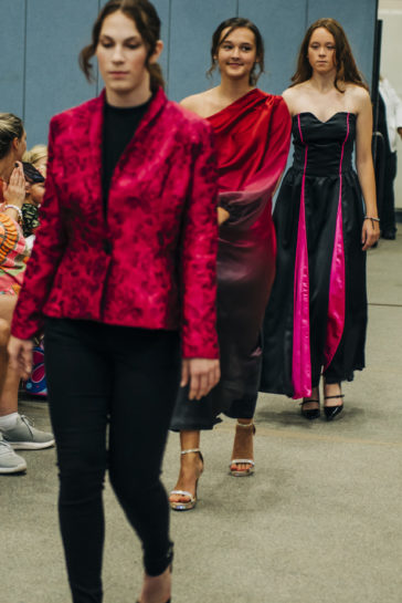 2022 fashion show line pretty in pink