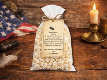 colonial party popcorn tag