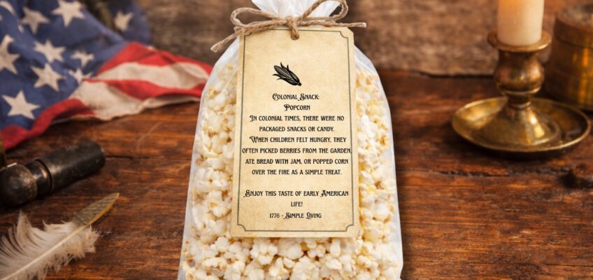 colonial party popcorn tag